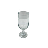 Copa de cristal transparente de 120 ml con diseño liso